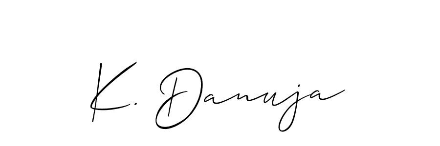 Here are the top 10 professional signature styles for the name K. Danuja. These are the best autograph styles you can use for your name. K. Danuja signature style 2 images and pictures png