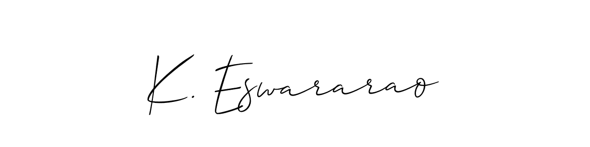 Design your own signature with our free online signature maker. With this signature software, you can create a handwritten (Allison_Script) signature for name K. Eswararao. K. Eswararao signature style 2 images and pictures png