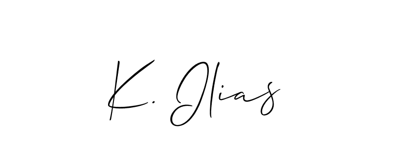 You can use this online signature creator to create a handwritten signature for the name K. Ilias. This is the best online autograph maker. K. Ilias signature style 2 images and pictures png
