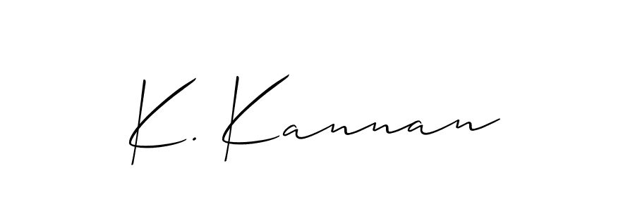 K. Kannan stylish signature style. Best Handwritten Sign (Allison_Script) for my name. Handwritten Signature Collection Ideas for my name K. Kannan. K. Kannan signature style 2 images and pictures png