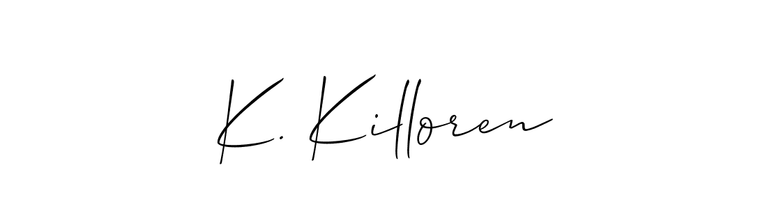 You can use this online signature creator to create a handwritten signature for the name K. Killoren. This is the best online autograph maker. K. Killoren signature style 2 images and pictures png