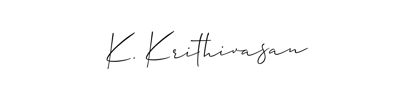 Once you've used our free online signature maker to create your best signature Allison_Script style, it's time to enjoy all of the benefits that K. Krithivasan name signing documents. K. Krithivasan signature style 2 images and pictures png