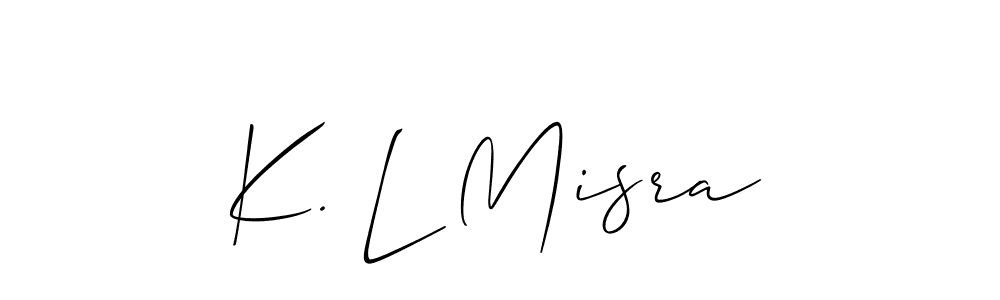 Make a short K. L Misra signature style. Manage your documents anywhere anytime using Allison_Script. Create and add eSignatures, submit forms, share and send files easily. K. L Misra signature style 2 images and pictures png