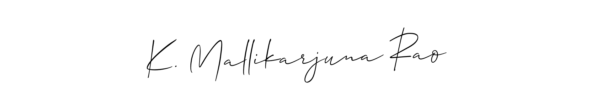Create a beautiful signature design for name K. Mallikarjuna Rao. With this signature (Allison_Script) fonts, you can make a handwritten signature for free. K. Mallikarjuna Rao signature style 2 images and pictures png