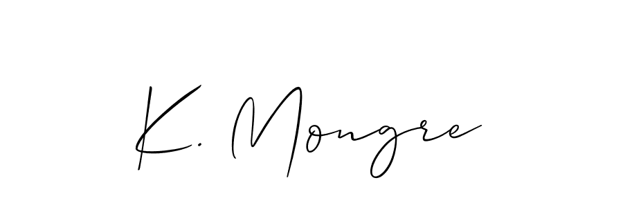 Once you've used our free online signature maker to create your best signature Allison_Script style, it's time to enjoy all of the benefits that K. Mongre name signing documents. K. Mongre signature style 2 images and pictures png