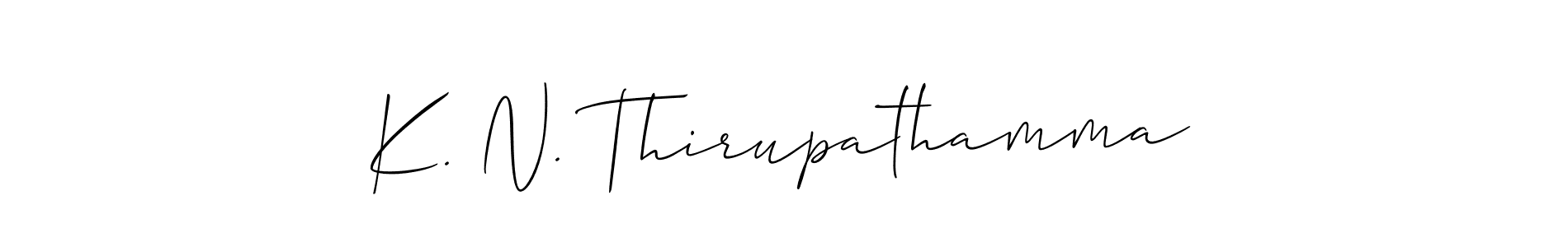 You can use this online signature creator to create a handwritten signature for the name K. N. Thirupathamma. This is the best online autograph maker. K. N. Thirupathamma signature style 2 images and pictures png