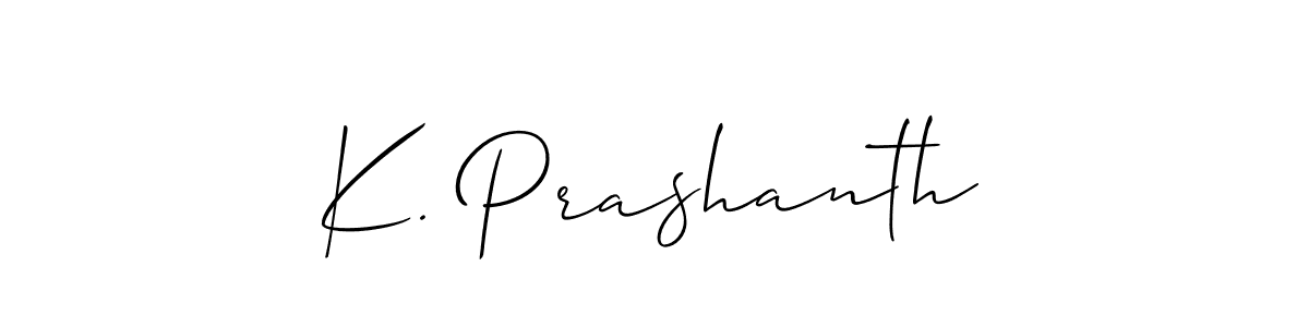 You can use this online signature creator to create a handwritten signature for the name K. Prashanth. This is the best online autograph maker. K. Prashanth signature style 2 images and pictures png