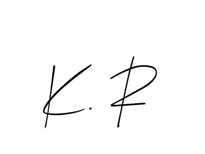 Use a signature maker to create a handwritten signature online. With this signature software, you can design (Allison_Script) your own signature for name K. R. K. R signature style 2 images and pictures png