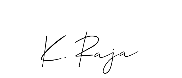This is the best signature style for the K. Raja name. Also you like these signature font (Allison_Script). Mix name signature. K. Raja signature style 2 images and pictures png