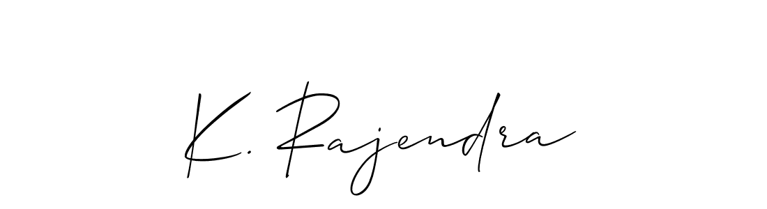 Make a short K. Rajendra signature style. Manage your documents anywhere anytime using Allison_Script. Create and add eSignatures, submit forms, share and send files easily. K. Rajendra signature style 2 images and pictures png