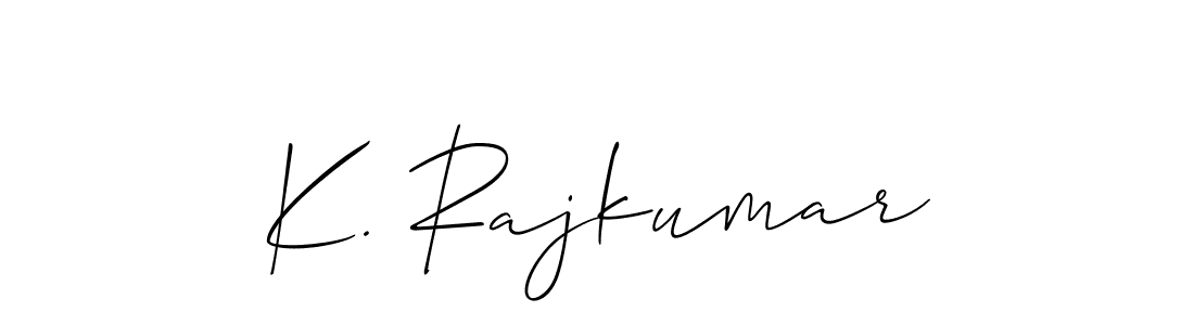 Check out images of Autograph of K. Rajkumar name. Actor K. Rajkumar Signature Style. Allison_Script is a professional sign style online. K. Rajkumar signature style 2 images and pictures png