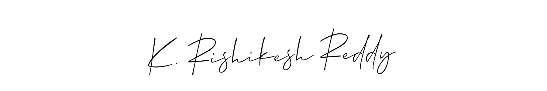 Make a beautiful signature design for name K. Rishikesh Reddy. Use this online signature maker to create a handwritten signature for free. K. Rishikesh Reddy signature style 2 images and pictures png