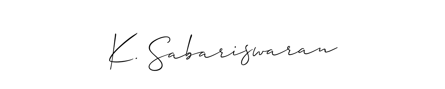 Make a beautiful signature design for name K. Sabariswaran. Use this online signature maker to create a handwritten signature for free. K. Sabariswaran signature style 2 images and pictures png
