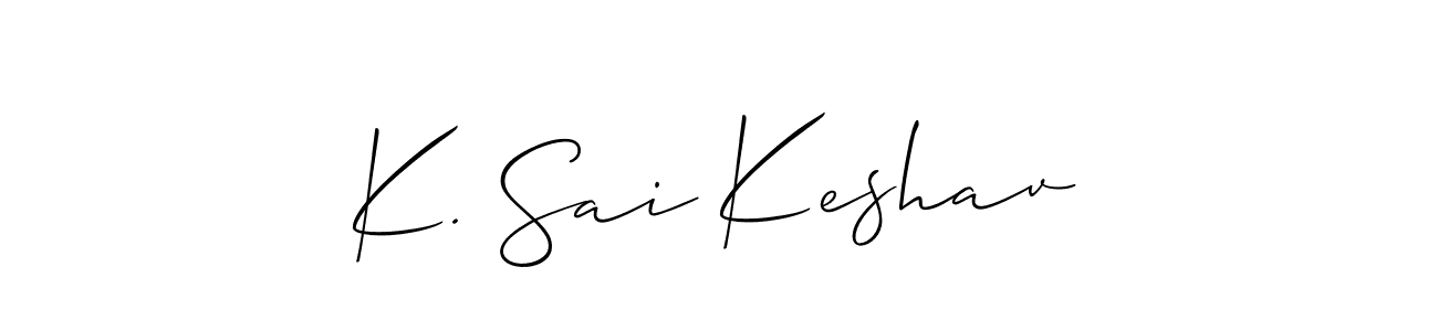 It looks lik you need a new signature style for name K. Sai Keshav. Design unique handwritten (Allison_Script) signature with our free signature maker in just a few clicks. K. Sai Keshav signature style 2 images and pictures png