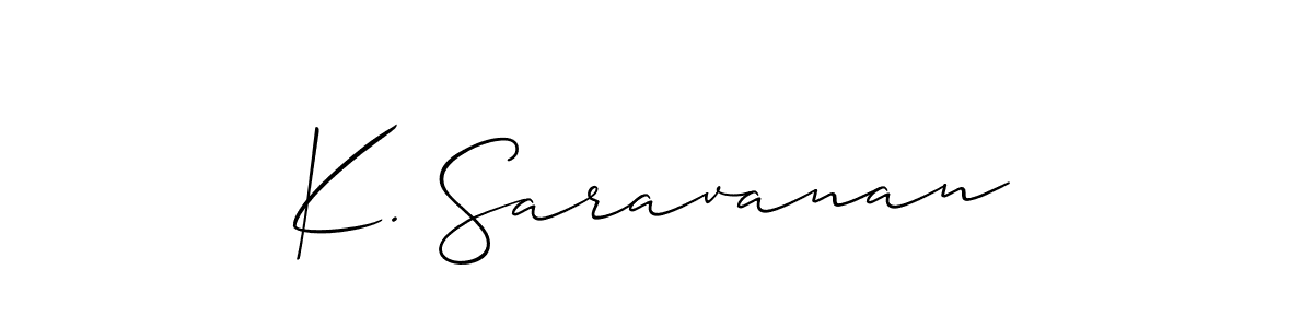 Once you've used our free online signature maker to create your best signature Allison_Script style, it's time to enjoy all of the benefits that K. Saravanan name signing documents. K. Saravanan signature style 2 images and pictures png