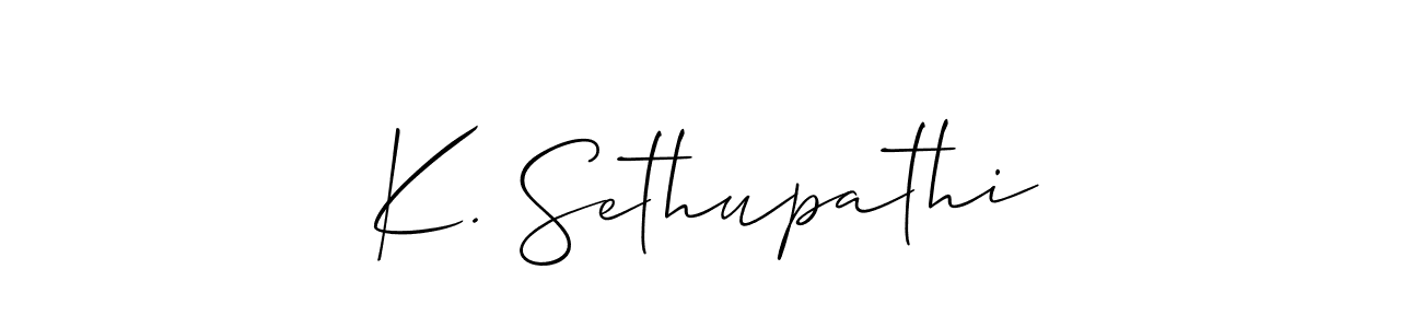 Once you've used our free online signature maker to create your best signature Allison_Script style, it's time to enjoy all of the benefits that K. Sethupathi name signing documents. K. Sethupathi signature style 2 images and pictures png