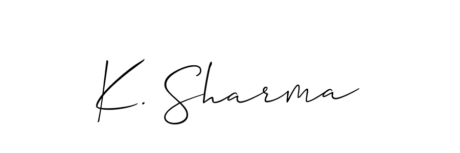 Once you've used our free online signature maker to create your best signature Allison_Script style, it's time to enjoy all of the benefits that K. Sharma name signing documents. K. Sharma signature style 2 images and pictures png