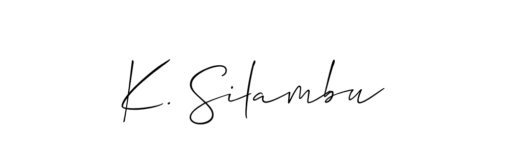 Here are the top 10 professional signature styles for the name K. Silambu. These are the best autograph styles you can use for your name. K. Silambu signature style 2 images and pictures png