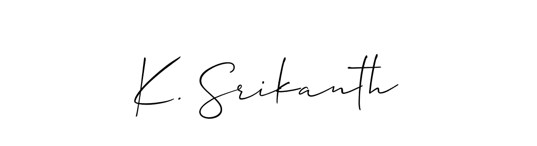 K. Srikanth stylish signature style. Best Handwritten Sign (Allison_Script) for my name. Handwritten Signature Collection Ideas for my name K. Srikanth. K. Srikanth signature style 2 images and pictures png