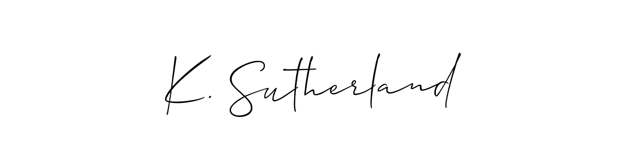 You can use this online signature creator to create a handwritten signature for the name K. Sutherland. This is the best online autograph maker. K. Sutherland signature style 2 images and pictures png