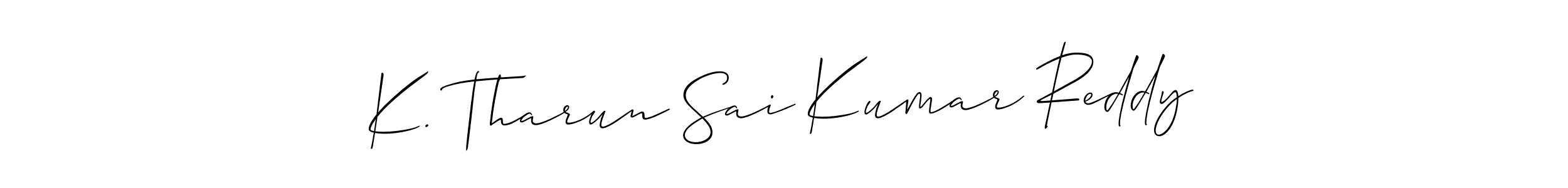 Make a beautiful signature design for name K. Tharun Sai Kumar Reddy. Use this online signature maker to create a handwritten signature for free. K. Tharun Sai Kumar Reddy signature style 2 images and pictures png