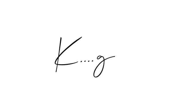 Use a signature maker to create a handwritten signature online. With this signature software, you can design (Allison_Script) your own signature for name K....g. K....g signature style 2 images and pictures png