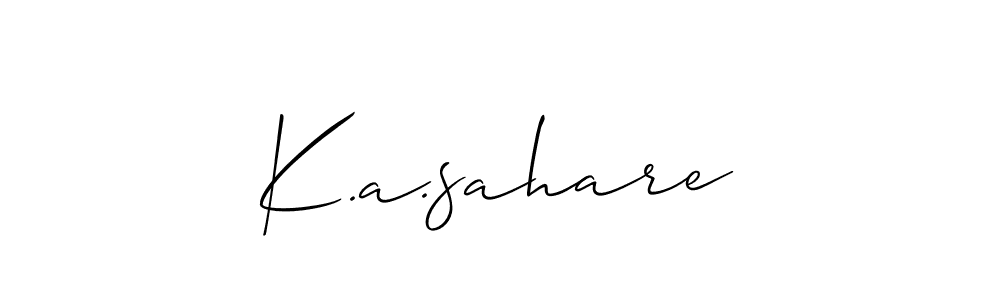 Check out images of Autograph of K.a.sahare name. Actor K.a.sahare Signature Style. Allison_Script is a professional sign style online. K.a.sahare signature style 2 images and pictures png