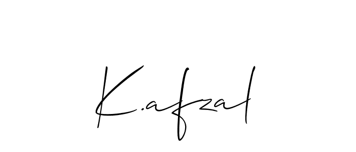 You can use this online signature creator to create a handwritten signature for the name K.afzal. This is the best online autograph maker. K.afzal signature style 2 images and pictures png