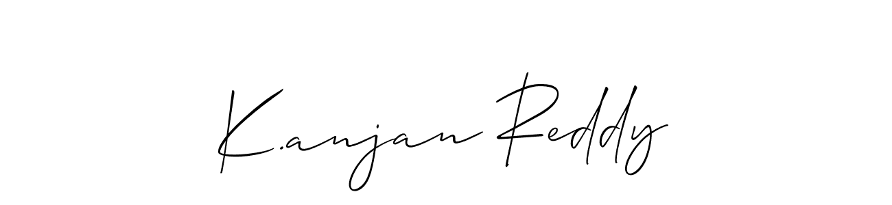 Best and Professional Signature Style for K.anjan Reddy. Allison_Script Best Signature Style Collection. K.anjan Reddy signature style 2 images and pictures png