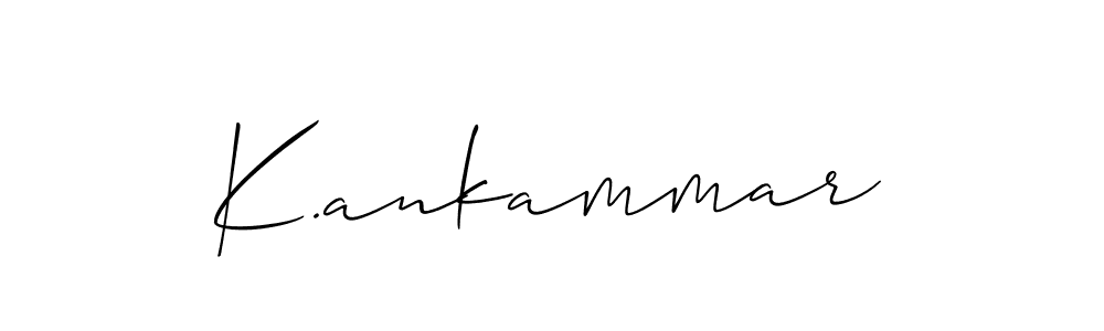 Create a beautiful signature design for name K.ankammar. With this signature (Allison_Script) fonts, you can make a handwritten signature for free. K.ankammar signature style 2 images and pictures png
