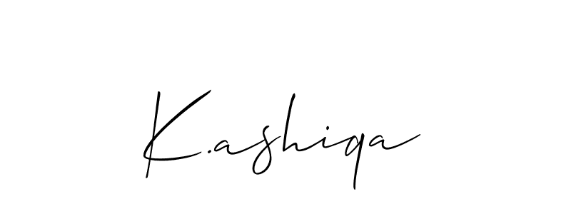 Best and Professional Signature Style for K.ashiqa. Allison_Script Best Signature Style Collection. K.ashiqa signature style 2 images and pictures png