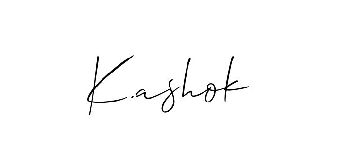 Make a beautiful signature design for name K.ashok. Use this online signature maker to create a handwritten signature for free. K.ashok signature style 2 images and pictures png