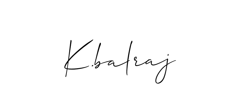 if you are searching for the best signature style for your name K.balraj. so please give up your signature search. here we have designed multiple signature styles  using Allison_Script. K.balraj signature style 2 images and pictures png