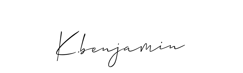if you are searching for the best signature style for your name K.benjamin. so please give up your signature search. here we have designed multiple signature styles  using Allison_Script. K.benjamin signature style 2 images and pictures png