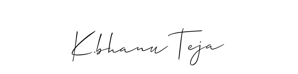 Also You can easily find your signature by using the search form. We will create K.bhanu Teja name handwritten signature images for you free of cost using Allison_Script sign style. K.bhanu Teja signature style 2 images and pictures png