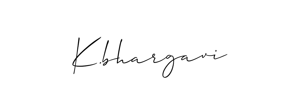 K.bhargavi stylish signature style. Best Handwritten Sign (Allison_Script) for my name. Handwritten Signature Collection Ideas for my name K.bhargavi. K.bhargavi signature style 2 images and pictures png