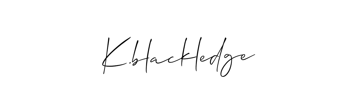 Similarly Allison_Script is the best handwritten signature design. Signature creator online .You can use it as an online autograph creator for name K.blackledge. K.blackledge signature style 2 images and pictures png