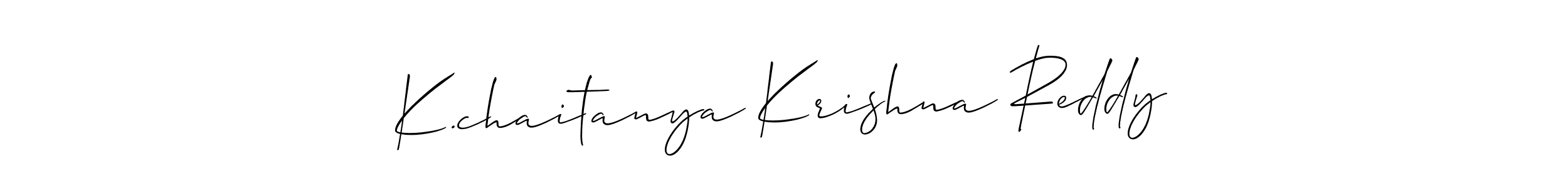 You can use this online signature creator to create a handwritten signature for the name K.chaitanya Krishna Reddy. This is the best online autograph maker. K.chaitanya Krishna Reddy signature style 2 images and pictures png