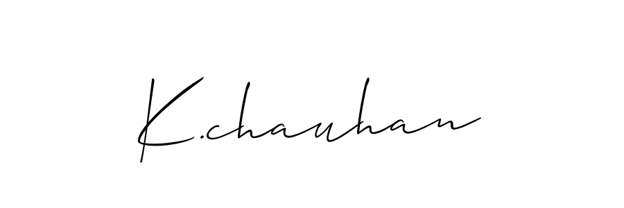 How to Draw K.chauhan signature style? Allison_Script is a latest design signature styles for name K.chauhan. K.chauhan signature style 2 images and pictures png