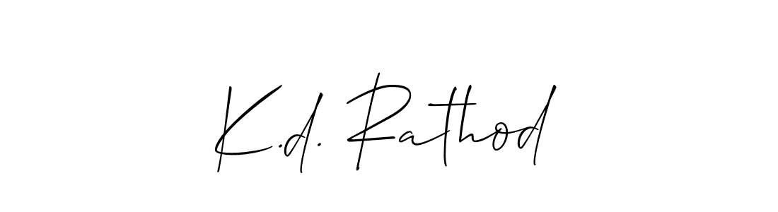 Best and Professional Signature Style for K.d. Rathod. Allison_Script Best Signature Style Collection. K.d. Rathod signature style 2 images and pictures png