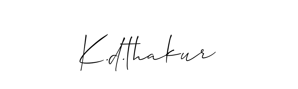 Similarly Allison_Script is the best handwritten signature design. Signature creator online .You can use it as an online autograph creator for name K.d.thakur. K.d.thakur signature style 2 images and pictures png