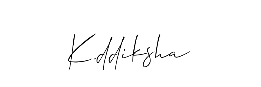 Make a beautiful signature design for name K.ddiksha. Use this online signature maker to create a handwritten signature for free. K.ddiksha signature style 2 images and pictures png