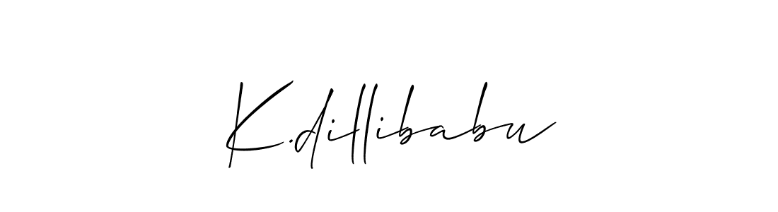 K.dillibabu stylish signature style. Best Handwritten Sign (Allison_Script) for my name. Handwritten Signature Collection Ideas for my name K.dillibabu. K.dillibabu signature style 2 images and pictures png