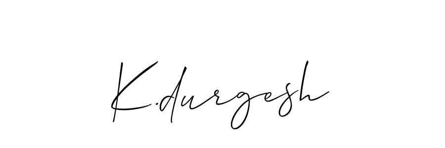 K.durgesh stylish signature style. Best Handwritten Sign (Allison_Script) for my name. Handwritten Signature Collection Ideas for my name K.durgesh. K.durgesh signature style 2 images and pictures png