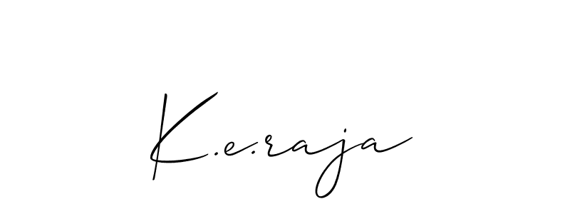 K.e.raja stylish signature style. Best Handwritten Sign (Allison_Script) for my name. Handwritten Signature Collection Ideas for my name K.e.raja. K.e.raja signature style 2 images and pictures png