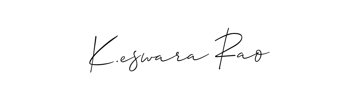 How to make K.eswara Rao signature? Allison_Script is a professional autograph style. Create handwritten signature for K.eswara Rao name. K.eswara Rao signature style 2 images and pictures png