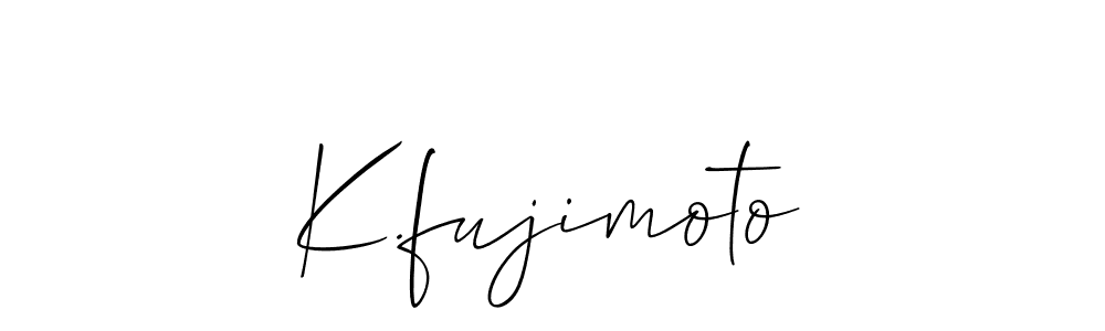 Also You can easily find your signature by using the search form. We will create K.fujimoto name handwritten signature images for you free of cost using Allison_Script sign style. K.fujimoto signature style 2 images and pictures png