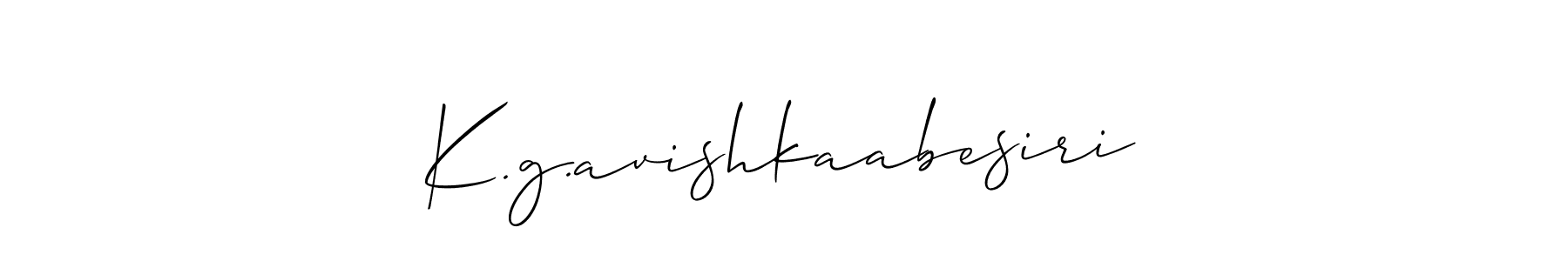 Once you've used our free online signature maker to create your best signature Allison_Script style, it's time to enjoy all of the benefits that K.g.avishkaabesiri name signing documents. K.g.avishkaabesiri signature style 2 images and pictures png