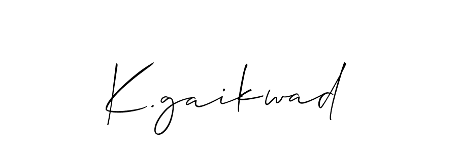 How to make K.gaikwad name signature. Use Allison_Script style for creating short signs online. This is the latest handwritten sign. K.gaikwad signature style 2 images and pictures png