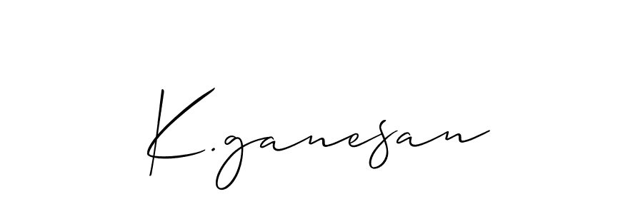 It looks lik you need a new signature style for name K.ganesan. Design unique handwritten (Allison_Script) signature with our free signature maker in just a few clicks. K.ganesan signature style 2 images and pictures png